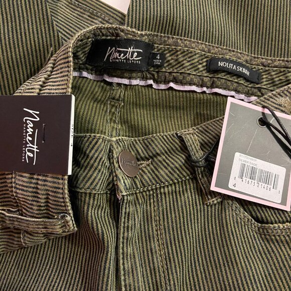 Nanette Lepore Women's Nolita Silver Sage Skinny Jeans - Size 4 - Picture 5 of 6